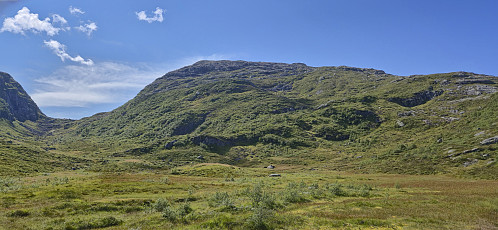Looking back up at Grytingsfjellet from Botnen