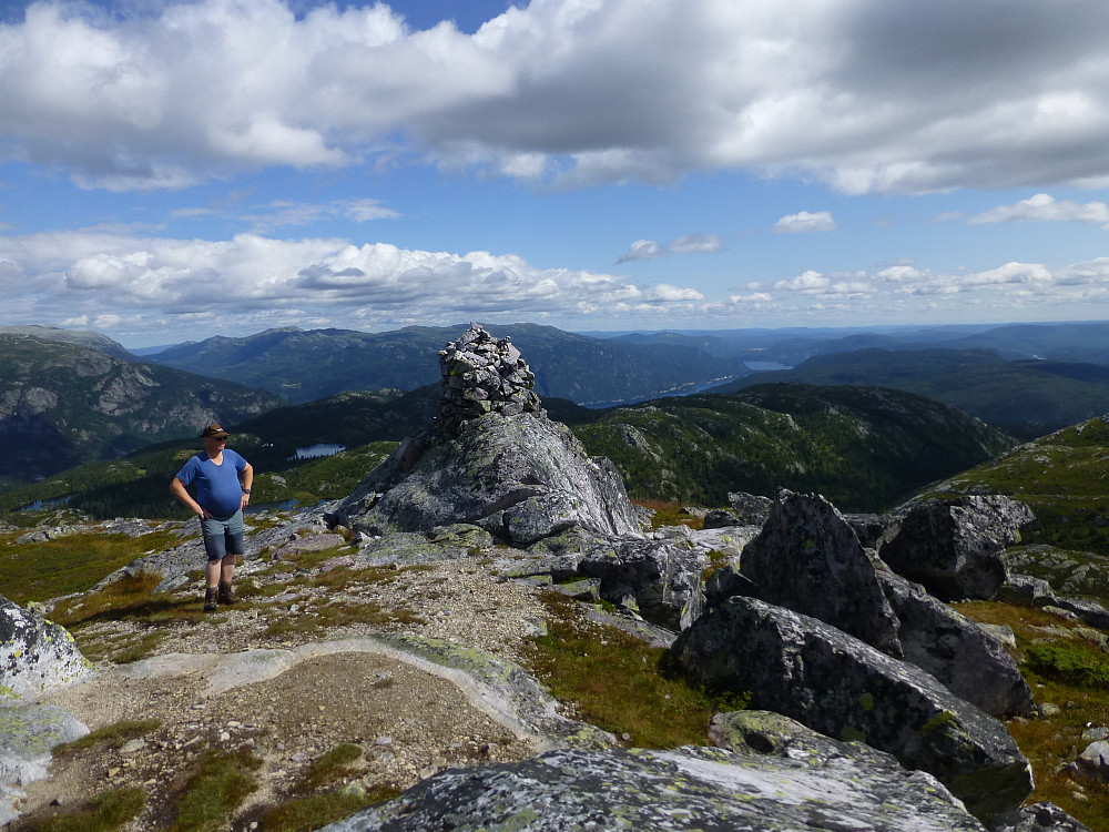 Panorama, Seljordsvatnet langt der nede