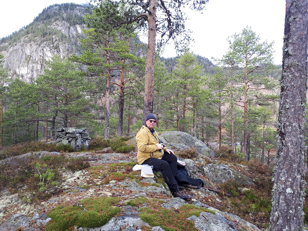 Rast på toppen av Hagabrekkåsen