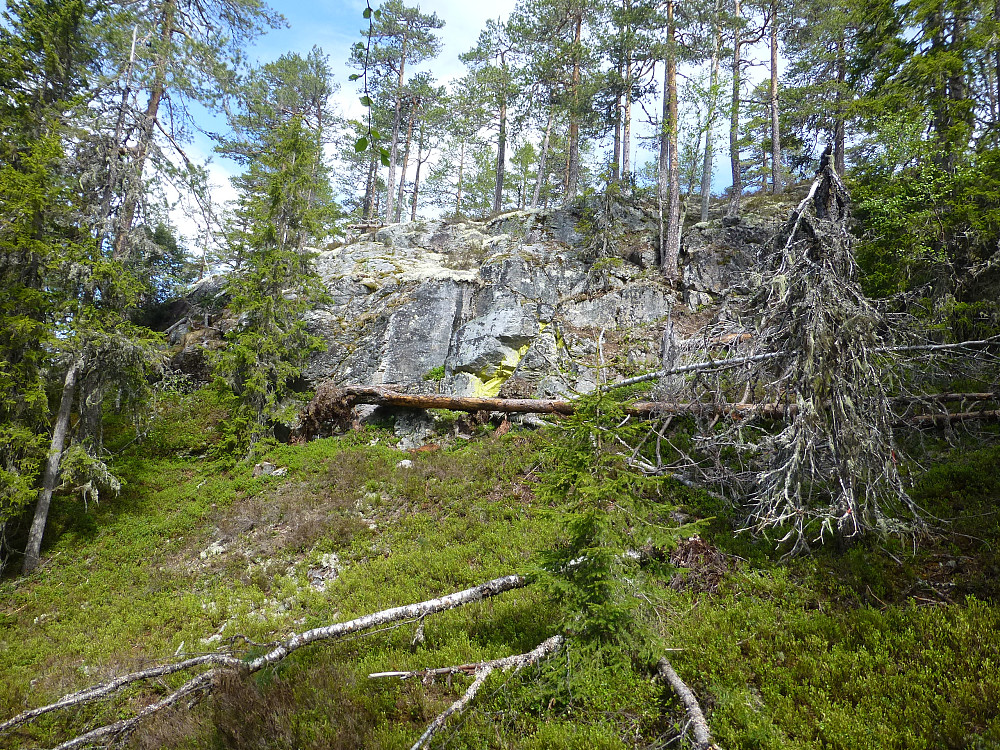 Vi ser opp mot toppområdet