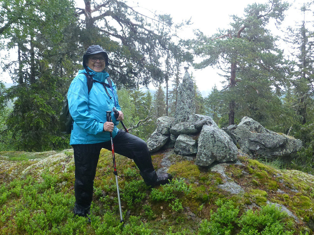 Toppen av Geitaråsen med fin varde