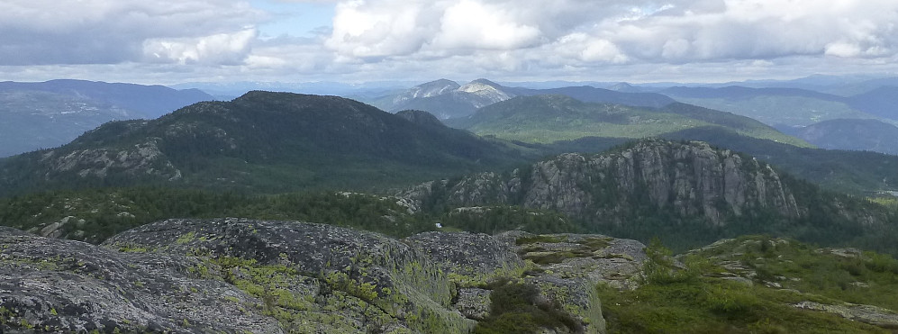 Utsikt mot Kviteseid, Venelifjell, Roholtfjell
