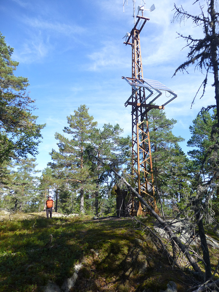 Hovedtoppen med mast