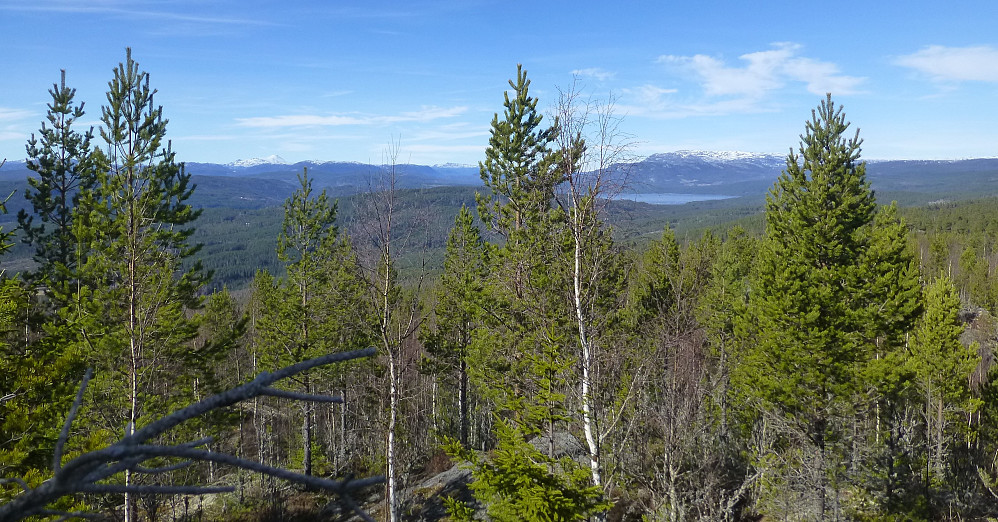 Utsikt nordover mot Foldsjø og Blefjell