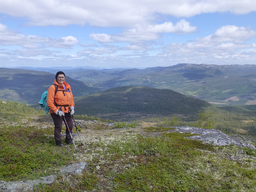 Mange fine utsiktpunkt på tur, her mot Roan ned