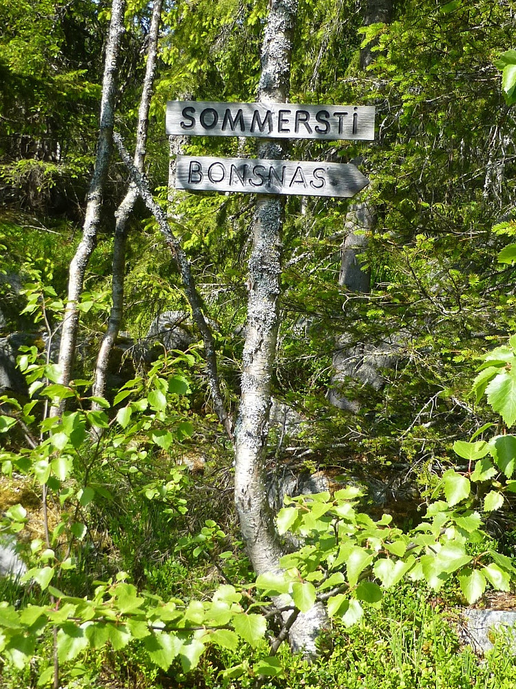 Skiltet fra slutten på vegen
