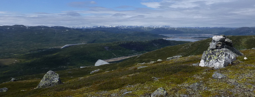 Vid og flott utsikt fra toppen