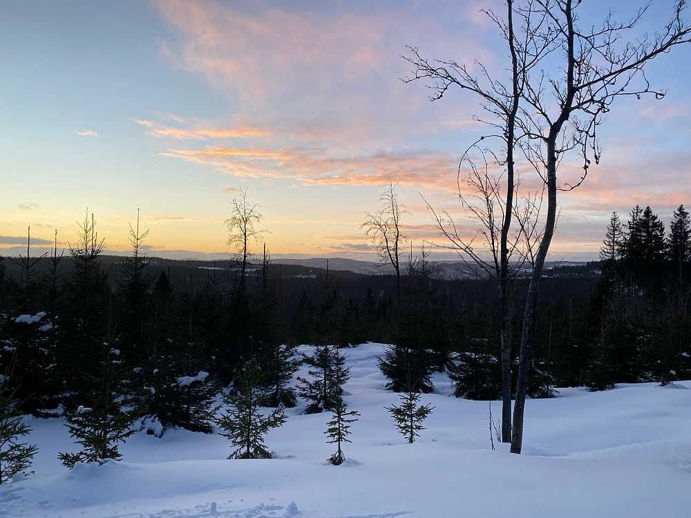 Nydelig lys på Stovivollen