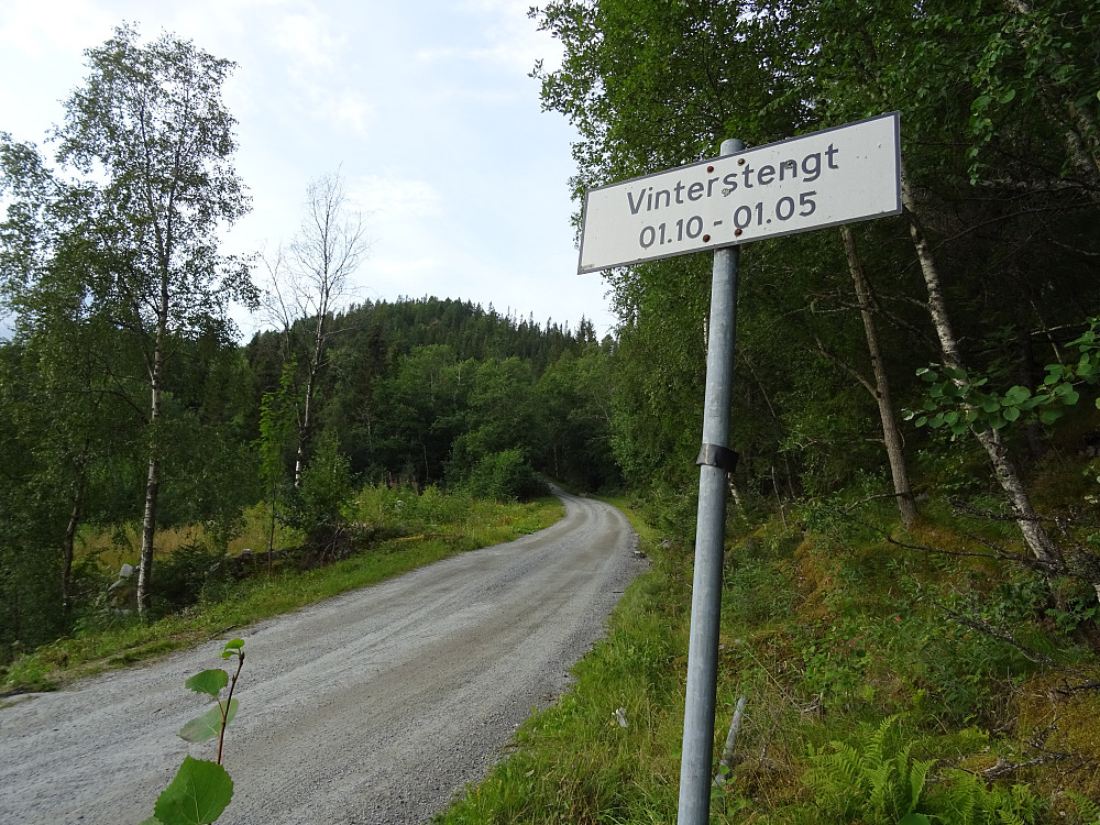 Sørfjellveien er vinterstengt
