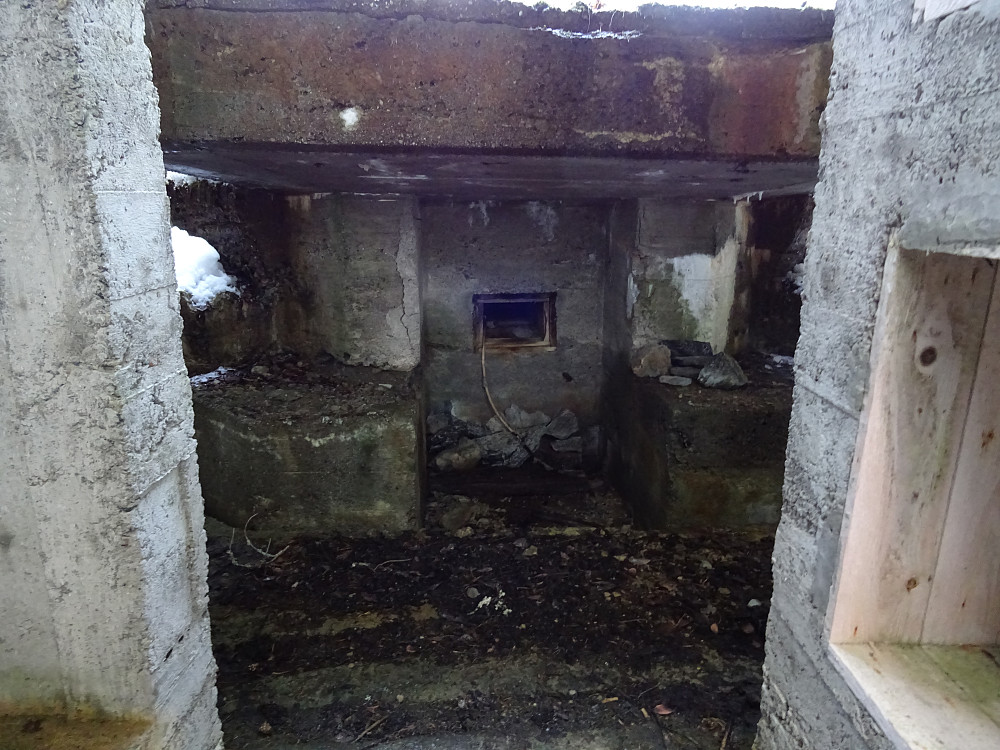 Utforskning inne i bunkersen