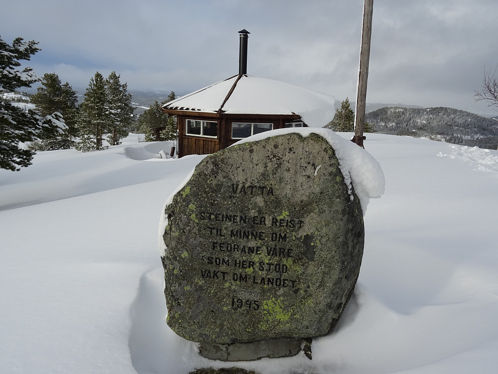 Minnestein på Losvåttån