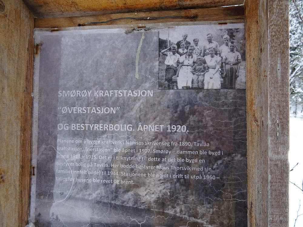 Info ved innerstasjon i Tavlåvatnet