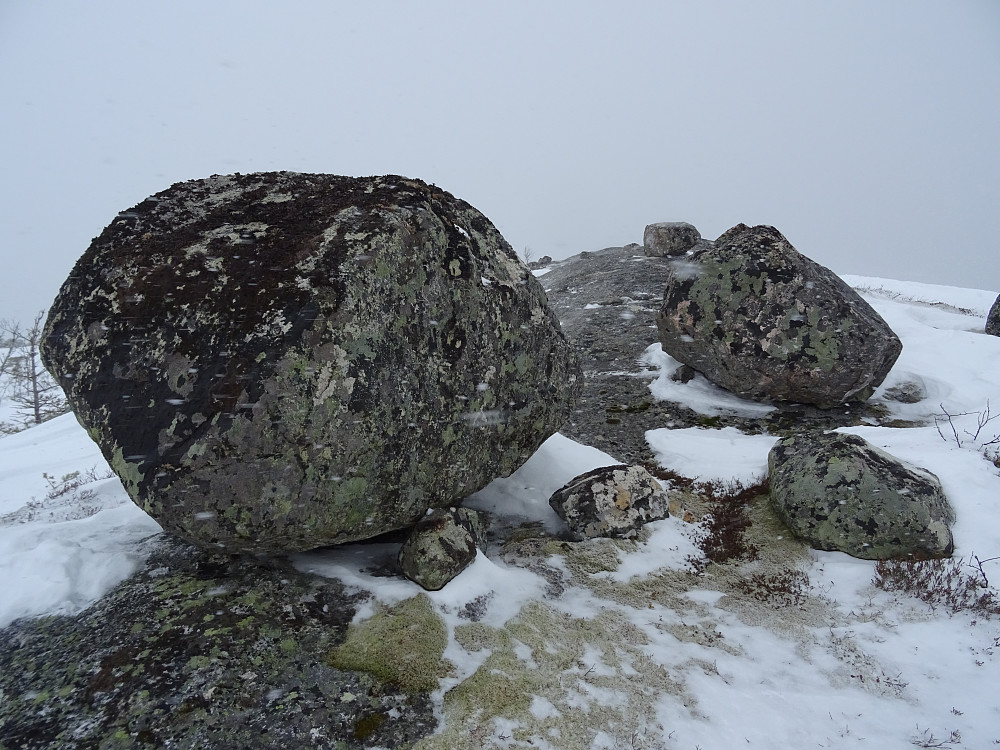 Høyeste punkt etter disse steinene på Bjørkafjellet