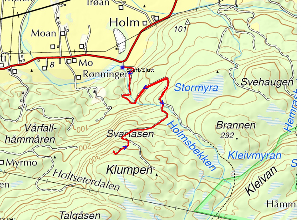 Kart til Irmahytta