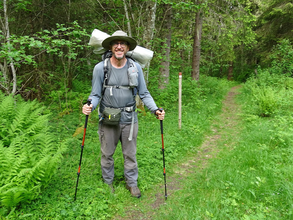 En pilegrim fra Norwick i England, som har tilbakelagt nesten 600 kilometer. 