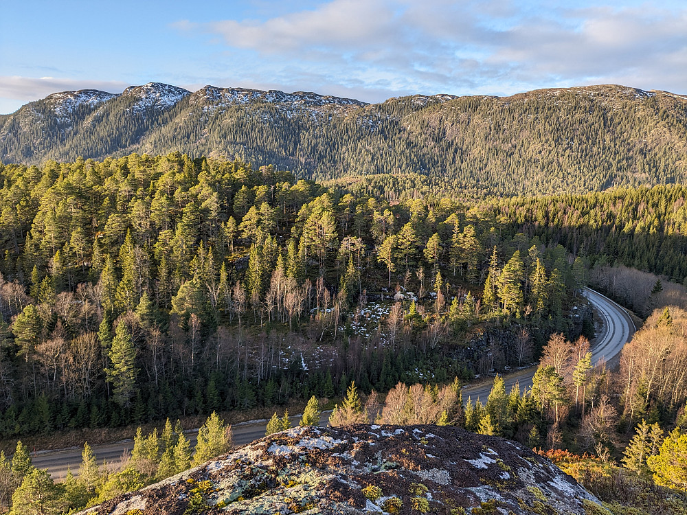 Rapfjellet på Otterøya sett fra Klokkatolvhaugen