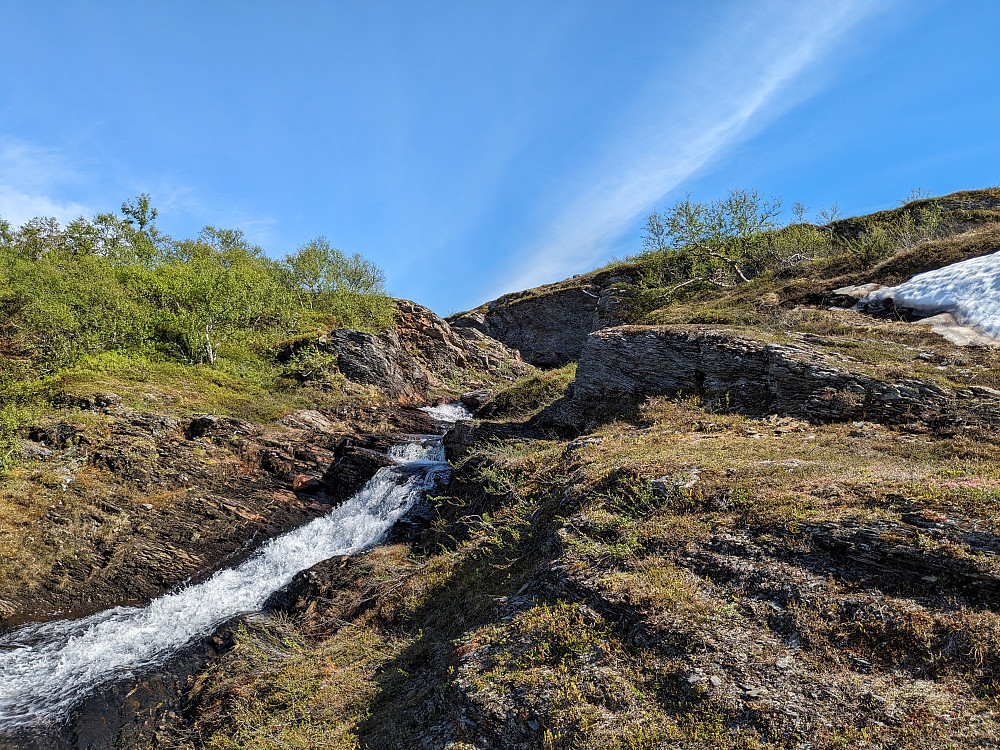 På tur opp i fjellet