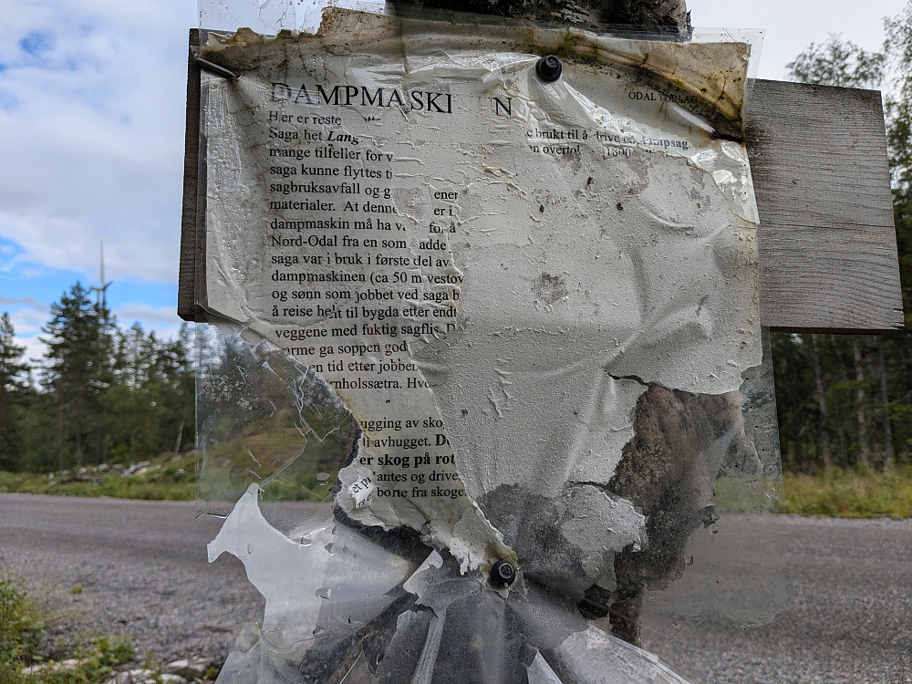 Info om dampmaskin ved vindmølleveien