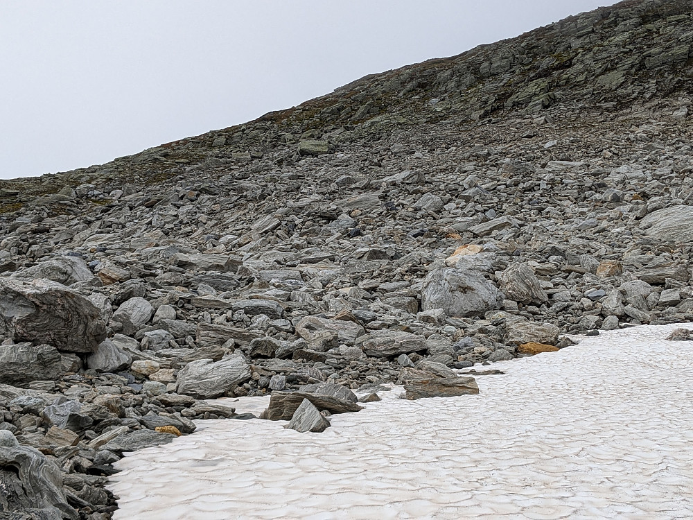 Fjellsiden på Sipmektinden