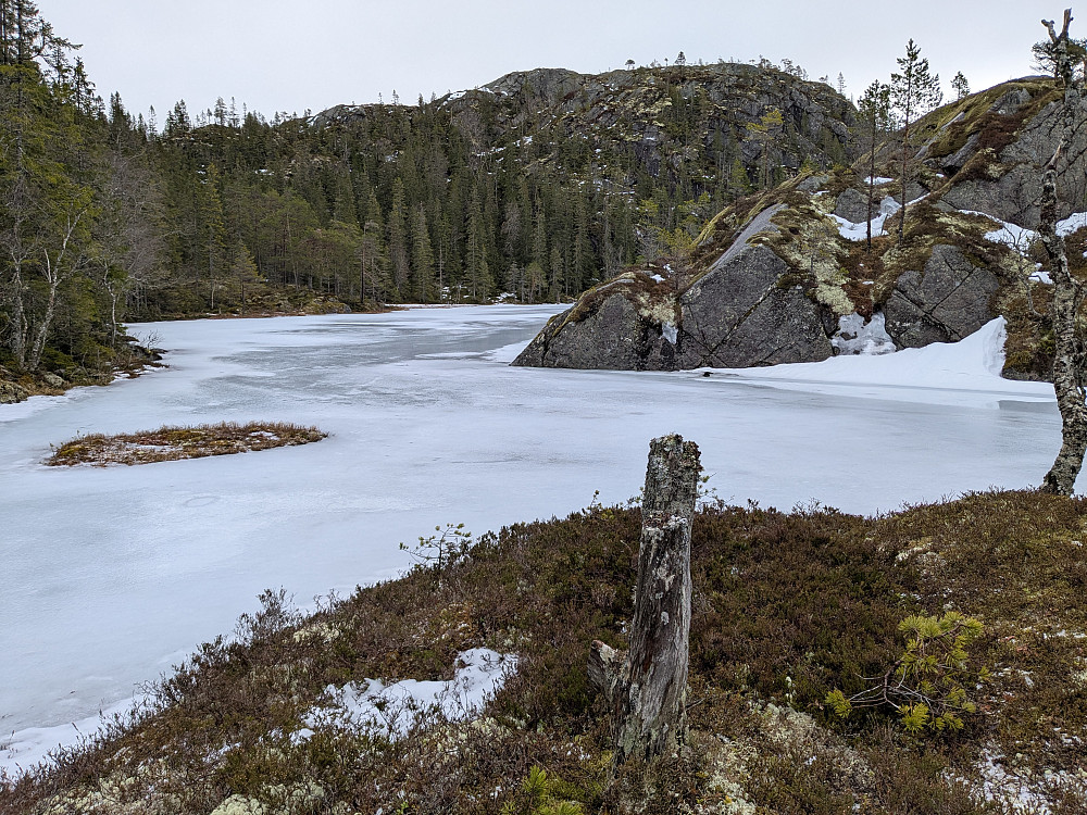 Høgakseltjønna med nytoppen bak