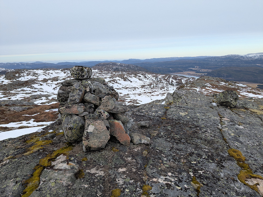 Trigpunktet på Småkneppan (477) Utsikt mot nord