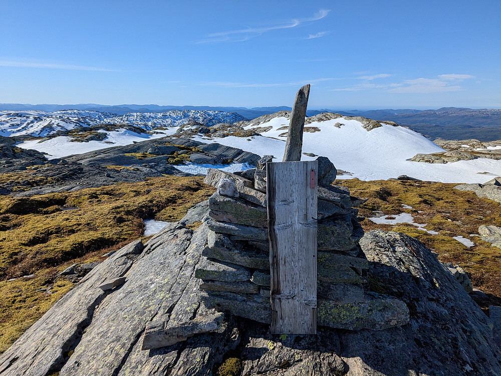 Toppvarden på Vetterhushatten. 