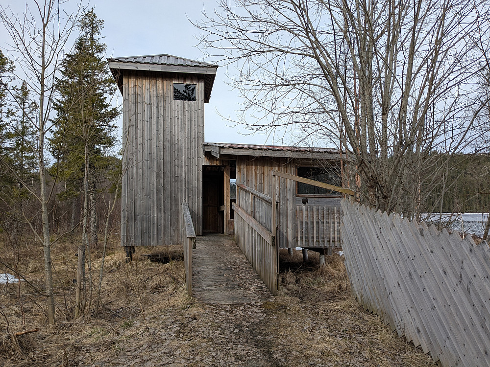 Fugletårn ved Flakkan Naturfredningsområde
