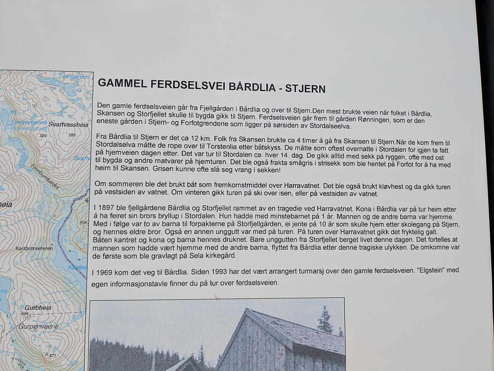Infotavle ved Bårdli