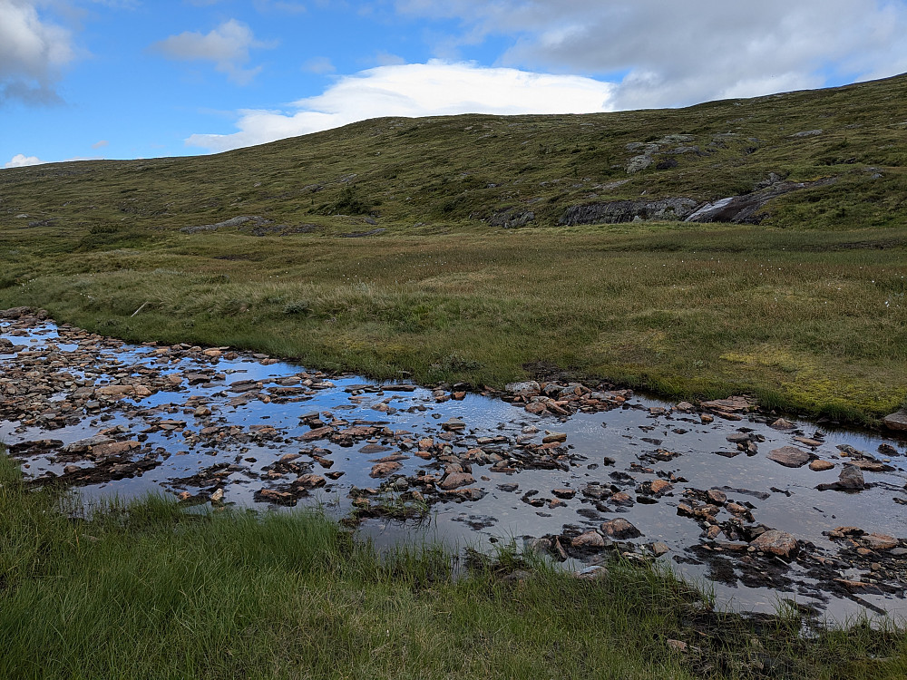 Liten vannføring mot Midtifjellet