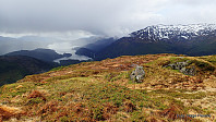  Samnangerfjorden med Gullfjellet til høyre.
