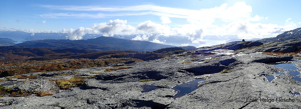 Panorama fra Høganova mot Ø