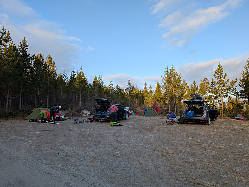 Telting ved Skjellom parkering