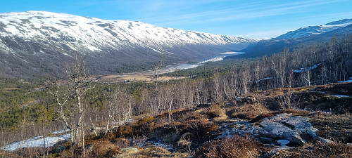 Mot Sota Sæter ved snøskille